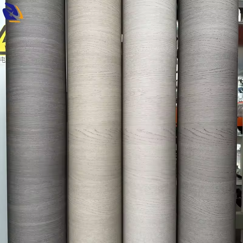 Classical 3D Deep Embossed Wood Grain PVC Decorative Film Roll PVC Film Manufacturer Printed PVC Decorative Film