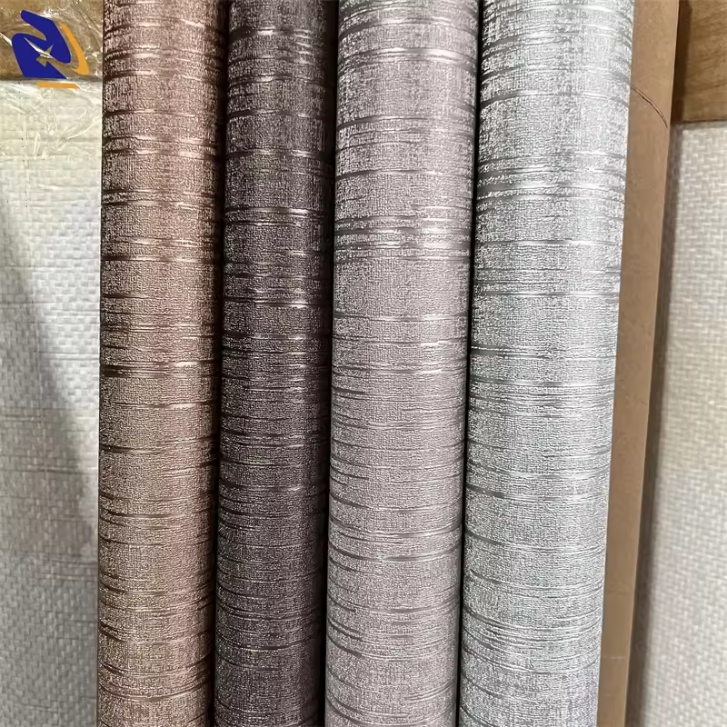 0.14mm Thick PVC Decoration Film 3D Texture Furniture Films Interior Decor PUR Glue PVC Panel Fabric Metal Foil Exterior Use